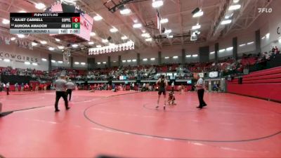 126 lbs Champ. Round 1 - Juliet Carrell, Coppell vs Aurora Amador, Arlington Houston