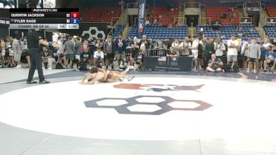 120 lbs Champ. Rd Of 64 - Quentin Jackson, Kansas vs Tyler Sage, Michigan