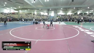 50 lbs Quarterfinal - Carter Swilling, Buccaneer Wrestling Club vs Aiden Boren, Williamson County Wrestling Cl