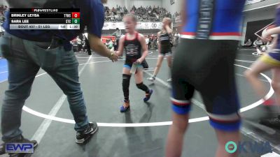 74 lbs Rr Rnd 1 - Brinley Leyba, Team Tulsa Wrestling Club vs Sara Lee, Sallisaw Takedown Club