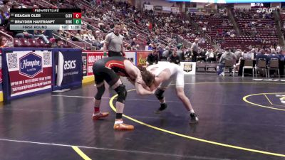 133 lbs First Round - Keagan Oler, Cathedral Prep vs Brayden Hartranft, Berks Catholic