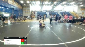 150 lbs Round 6 (8 Team) - Marlin Wilcox, Athens Christian vs Isaac Lowe, Braves WC