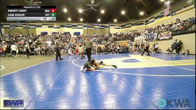 52 lbs Quarterfinal - Emmett Jerry, Rough Riders vs Liam Avalos, Standfast