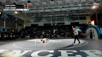 138 lbs 1st Place Match - Grady Roybal, Union vs Colby Tennant, West Field