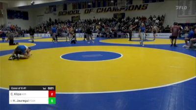 116 lbs Consi Of 8 #1 - Coleton Klipa, Norwin (PA) vs Hunter Jauregui, Fountain Valley