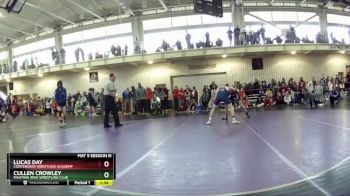 126 lbs Quarterfinal - Lucas Day, Contenders Wrestling Academy vs Cullen Crowley, Fighting Irish Wrestling Club