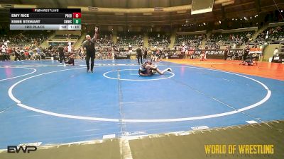 94 lbs 3rd Place - Emy Rice, Prodigy Elite Wrestling vs Esme Stewart, SMWC Wolfpack
