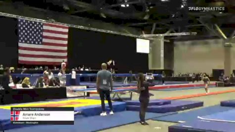 Amare Anderson - Double Mini Trampoline, Silver Stars - 2021 USA Gymnastics Championships