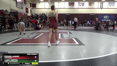 132 lbs Cons. Round 3 - Casey Griffin, Tinley Park (Andrew) vs Steven Lamont, Harrisburg