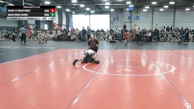 84 lbs Round 1 (9am Saturday) - Grayden Paris, POWA vs John Jj Martinez, Cali Red