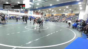 175 lbs Cons. Semi - Christian Tapia, Porterville vs Rex Topete, South Hills Hs