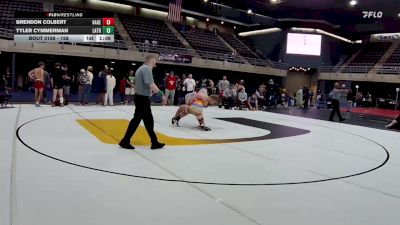 158 lbs Final - Brendon Colbert, Hagerstown vs Tyler Cymmerman, Latrobe