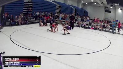 90 lbs Round 3 (6 Team) - Farynn Rhees, Team Missouri Girls vs Rebekah Smith, Minnesota Storm Girls