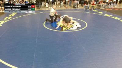 125 lbs Champ. Round 2 - Adison Stephens, Erie vs Jaiyden Provance, Unattached
