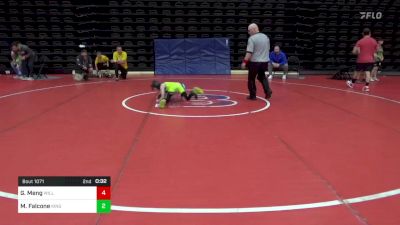 58 lbs Round Of 16 - Grayson Meng, Williamstown vs Mason Falcone, King Of Prussia