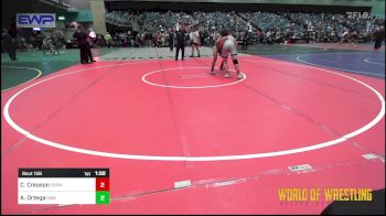 160 lbs Semifinal - Christopher Creason, Farmersville Farmboyz vs Anthony Ortega, Swamp Monsters