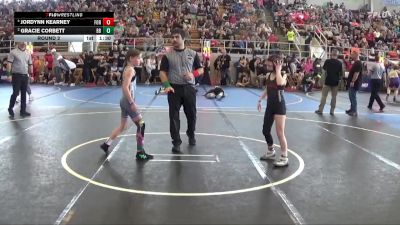 70 lbs Round 2 - Gracie Corbett, Central Crossing vs Jordynn Kearney, Forge