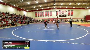 184 lbs Quarterfinal - Farzad Hashimi, Cerritos College vs Danny Cox, Palomar College