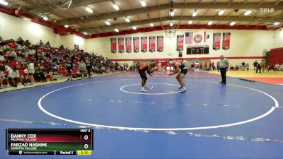 184 lbs Quarterfinal - Farzad Hashimi, Cerritos College vs Danny Cox, Palomar College