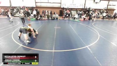 175 lbs Cons. Semi - McCallister Crowley, Cougars Wrestling Club vs Jordan Coxson, Champions Wrestling Club
