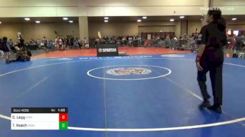 100 lbs Consolation - Clinton Legg, Central Florida Wrestling Academy @LHP (Lake Highland Prep) vs Tyson Roach, Bronco Wrestling Club