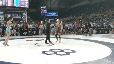 130 lbs Champ. Rd Of 16 - Macey Jeffrey, Texas vs Claire Lancaster, Oklahoma
