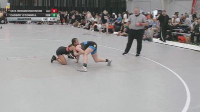 105 lbs Quarters - Saya Hongmoungkhoune, Alber Athletics vs Cassidy O'Connell, Victory School Of Wrestling