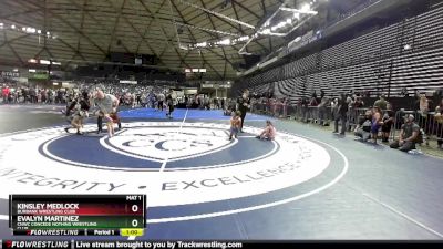 58-61 lbs Quarterfinal - Kinsley Medlock, Burbank Wrestling Club vs Evalyn Martinez, CNWC Concede Nothing Wrestling Club