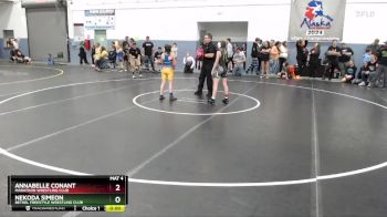 81 lbs Cons. Semi - Annabelle Conant, Marathon Wrestling Club vs Nekoda Simeon, Bethel Freestyle Wrestling Club