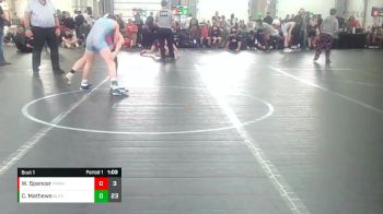 92 lbs Round 1 (8 Team) - Wyatt Spencer, PA Alliance White vs Cooper Mathews, Black Fox Academy