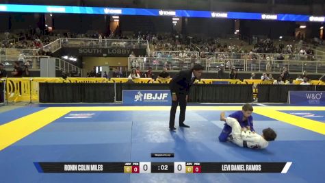 Levi Daniel Ramos vs Ronin Colin Miles 2025 Pan Kids Jiu-Jitsu IBJJF Championship