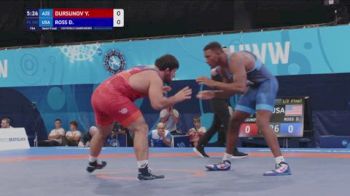 125 kg 1/2 Final - Yusif Dursunov, Azerbaijan vs Dreshaun Ross, United States