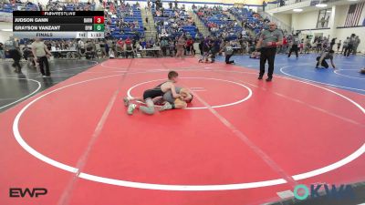 76 lbs Final - Judson Gann, Barnsdall Youth Wrestling vs Grayson Vanzant, Bristow Elementary Wrestling Club
