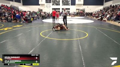 138 lbs Cons. Round 2 - Kyle DaNobrega, South Torrance vs Kevin Enriquez, El Modena