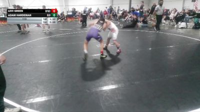 113 lbs Round 3 (4 Team) - Adam Hardeman, Reverence United Blue vs Levi Green, West Forsyth Wrestling Club