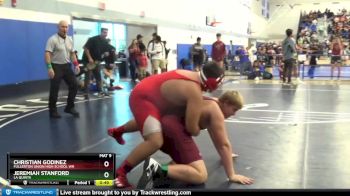 285 lbs Cons. Semi - Christian Godinez, Fullerton Union High School Wr vs Jeremiah Stanford, La Quinta
