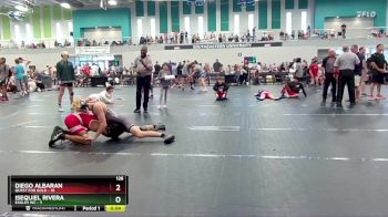 126 lbs Round 3 (4 Team) - Diego Albaran, Quest For Gold vs Isequiel Rivera, Eagles WC