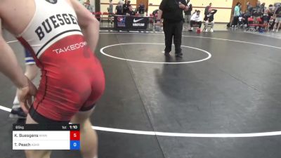 65 kg Rnd Of 32 - Koy Buesgens, Minnesota vs Tyson Peach, Askren Wrestling Academy