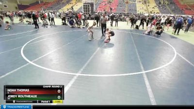 70 lbs Champ. Round 2 - Jordy Routhieaux, WI vs Noah Thomas, IL