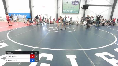 50 kg 7th Place - Ana Zeigler, New England Trappers West vs Zoe Pardo, NC United