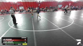 220 lbs Semifinal - Ayden Grulke, Ringers Wrestling Club vs Jay Krueger, Ringers Wrestling Club