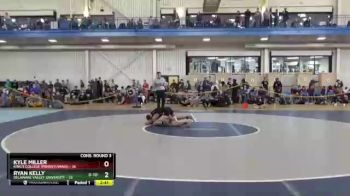 125 lbs Cons. Round 3 - Ryan Kelly, Delaware Valley University vs Kyle Miller, King`s College (Pennsylvania)