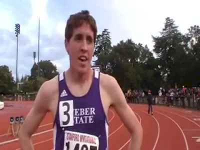 Brett Hales, Weber State, 2nd 3000m steeplechase - 2011 Stanford Invitational