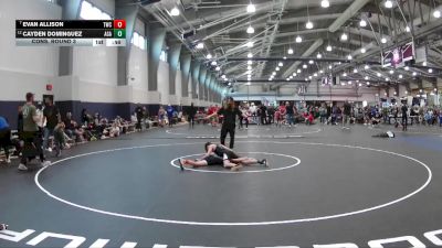 90 lbs Cons. Round 3 - Evan Allison, Texans Wrestling Club vs Cayden Dominguez, Apex Grappling Academy