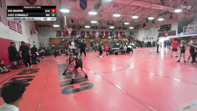 51-55 lbs Round 2 - Kai Madrid, San Clemente Youth Wrestling vs Colt Connolly, Ridgecrest Wrestling Club