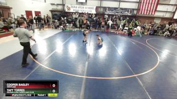 76 lbs Quarterfinal - Cooper Bagley, Westlake vs Taft Torres, Payson Lions Wrestling Club