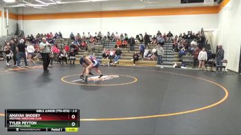 J-3 lbs Round 5 - Tyler Peyton, Hammerin Hawks vs Amayah Snodey, Westside Wrestling Club