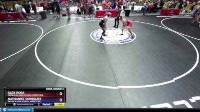 160 lbs Cons. Round 3 - Alex Rosa, Firebaugh High School Wrestling vs Nathaniel Domiguez, Pacifica High School Wrestling