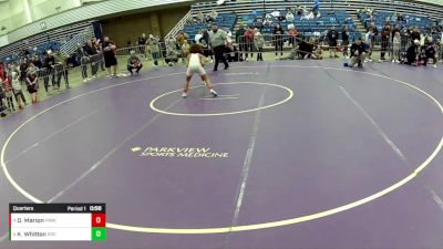 10U Boys - 93 lbs Quarters - Kaden Whitton, SOT-C vs Denver Marion, Perry Meridian Wrestling Club