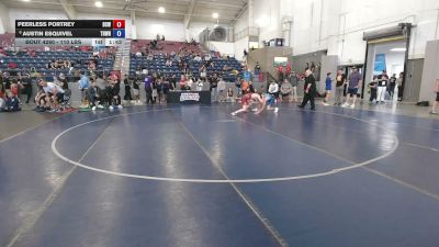 110 lbs Cons. Quarters - Peerless Portrey, Big Cat Wrestling vs Austin Esquivel, Thundercats Wrestling